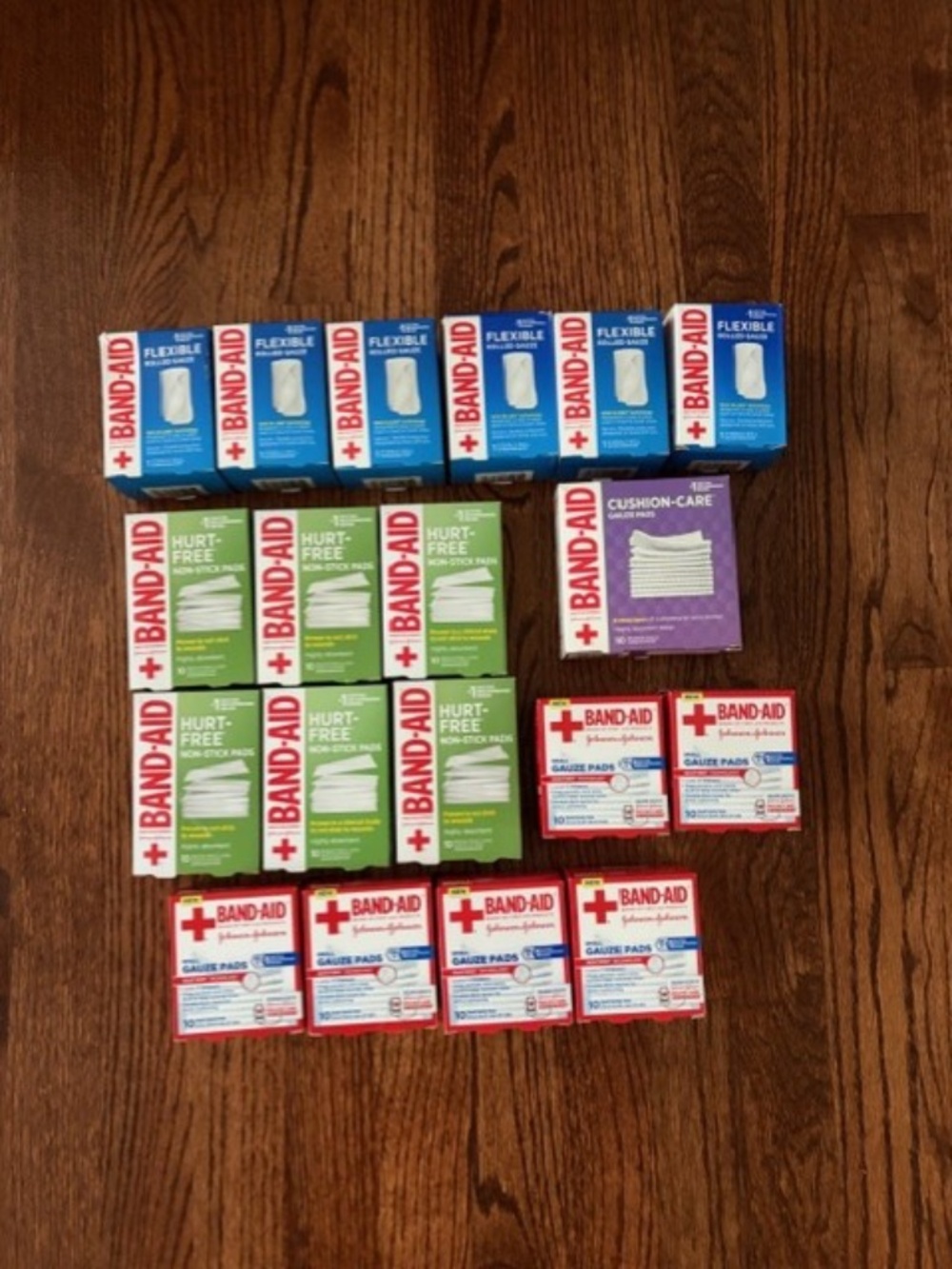 Lot of 19 Boxes New Bandage Flexible Rolled Gauze Rolls Pads & Wraps Bundle